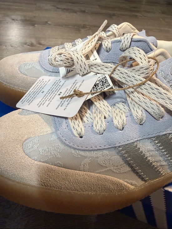 adidas Shoes - adidas Sambae x Liberty London Light Gray Suede and Cream Lace Sneakers